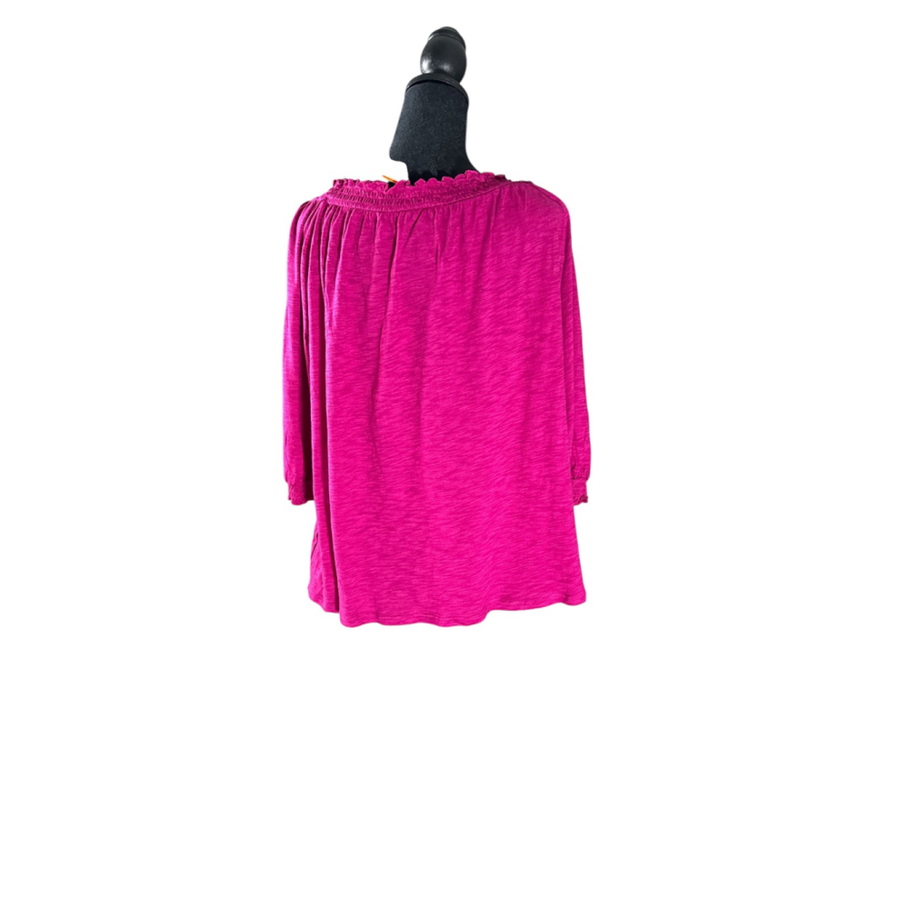 Women's Knox Rose Fuchsia Long Sleeve Off-Shoulder Tee M - Picture 8 of 8